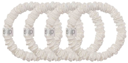 Slip Pure Silk Skinny Scrunchies white
