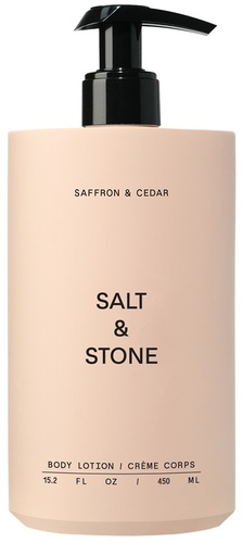 SALT & STONE Body Lotion - Saffron & Cedar 450 ml