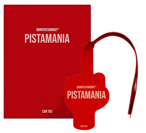 BORNTOSTANDOUT Car Tag Pistamania