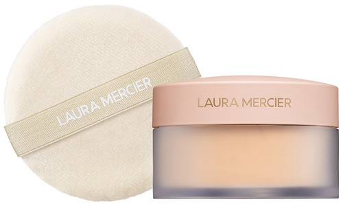 LAURA MERCIER Divinely Flawless Translucent Loose Setting Powder & Puff - Ultra Blur Il miele