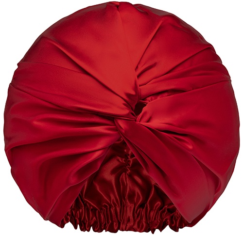Slip Pure Silk Turban scarlet