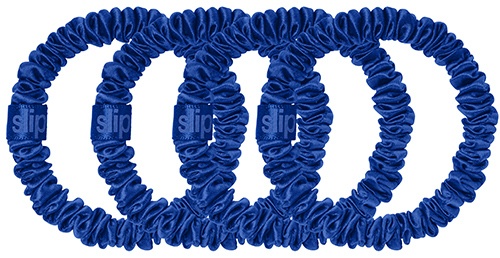Slip Pure Silk Skinny Scrunchies royal blue