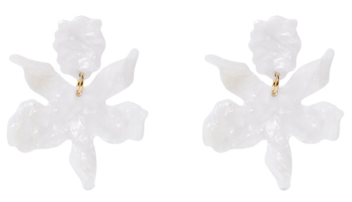 SMALL PAPER LILY EARRINGS