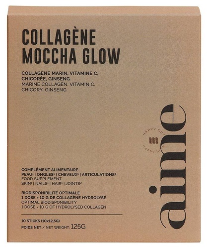 Aime Moccha Glow Collagen 10 palos