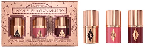 CHARLOTTE TILBURY UNREAL BLUSH + GLOW MINI TRIO