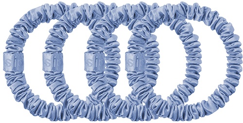 Slip Pure Silk Skinny Scrunchies cornflower