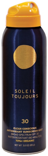 Clean Conscious Antioxidant Sunscreen Mist SPF 30 Travel Size