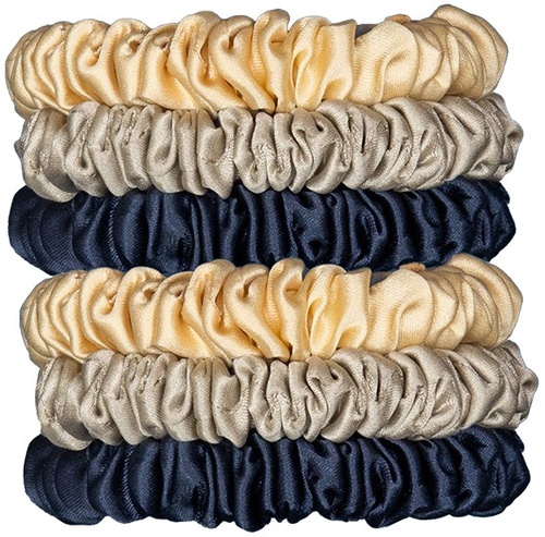 Holistic Silk SKINNY SILK SCRUNCHIE SET CLASSIC