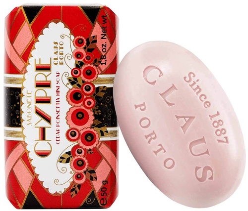 Chypre Cedar Poinsettia Mini Soap