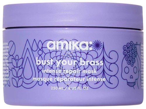 amika bust your brass cool blonde intense repair mask
