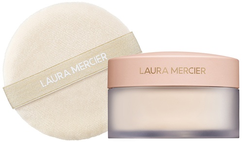 LAURA MERCIER Divinely Flawless Translucent Loose Setting Powder & Puff - Ultra Blur Translucent