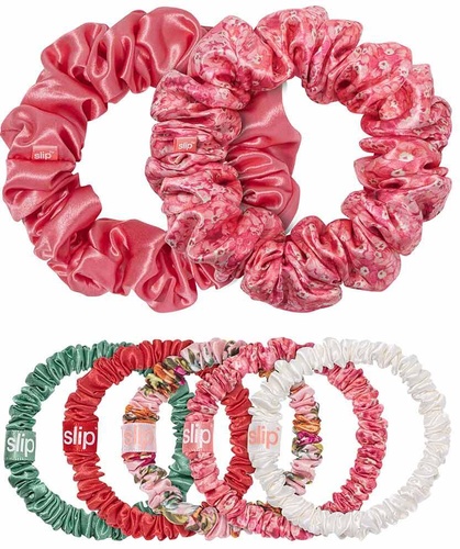 slip pure silk scrunchies - daisy set