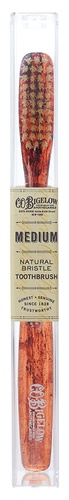 C.O. Bigelow Natural Bristle Toothbrush - Tortoise Medium Bristle