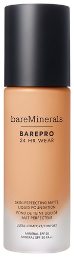 bareMinerals BAREPRO® 24HR Wear Skin-Perfecting Matte Liquid Foundation Mineral SPF 20 Med. 30 Warm