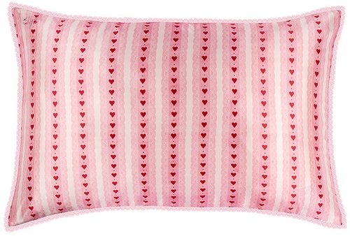 Slip pure silk queen pillowcase with lace trim - sweetie