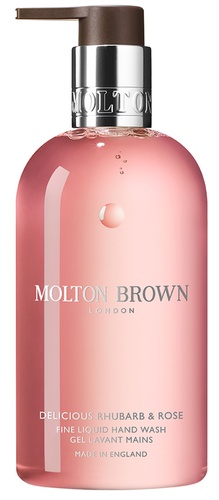 Molton Brown Delicious Rhubarb & Rose Fine Liquid Hand Wash Glass Bottle 200ml