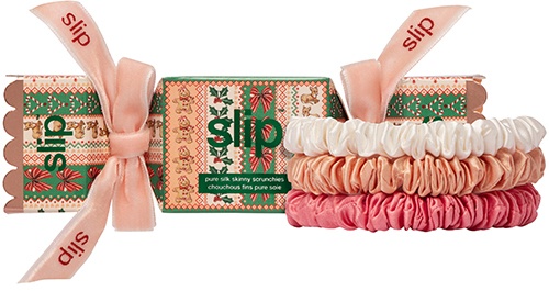 Slip Pure Silk Skinny Scrunchie Trio Cracker - noelle