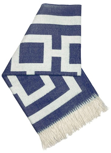 Jonathan Adler NIXON BABY ALPACA THROW navy