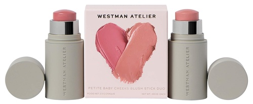 Westman Atelier Petites Baby Cheeks Blush Stick Duo - Petal and Chouchette