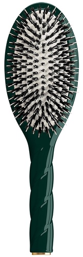 La Bonne Brosse Brush Emerald Green 02 Essential Boar and Nylon Bristles