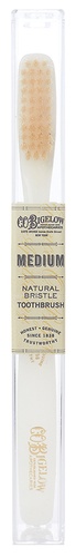 C.O. Bigelow Natural Bristle Toothbrush - Ivory Pearl شعيرات متوسطة