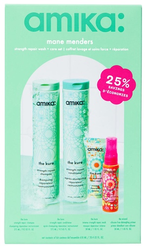 mane menders strength repair wash + care set