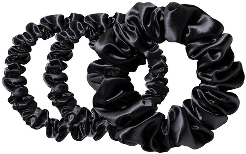 Slip Pure Silk Back to Basics Scrunchie Set Zwart