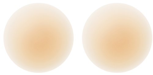 NOOD No-Show Adhesive and Reusable Round Nipple Covers No.3 Buff / 3in.