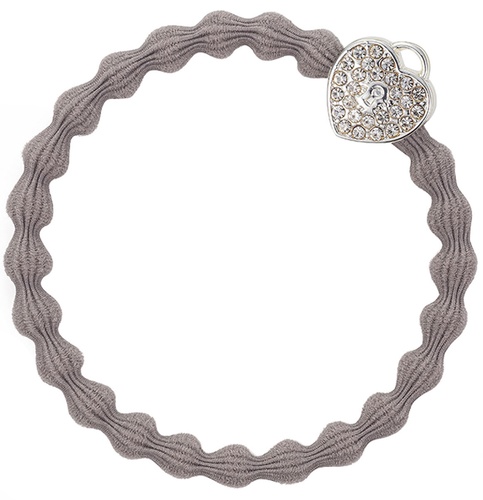 By Eloise Silver Heart Lock Cloudy Grey