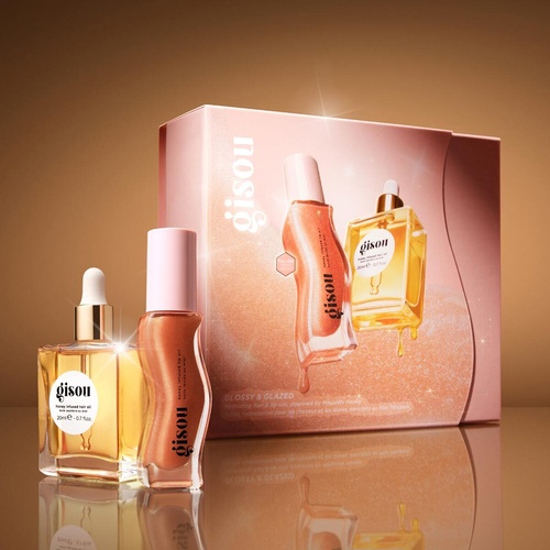 【日本未発売】gisou Glossy & Glazed Set Glossy & Glazed Hair & Lip Oil Gift Set - Gisou | Sephora