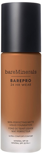 bareMinerals BAREPRO 24HR Wear Skin-Perfecting Matte Liquid Foundation Mineral SPF 20 Deep 51 Neutral