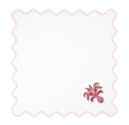 AQUAZURRA ANANAS NAPKIN LIGHT PINK AND WHITE