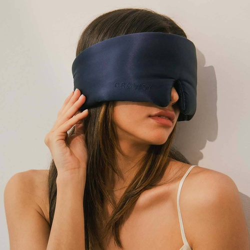DROWSY Eyelash Protecting Silk Sleep Mask - Midnight Blue » buy