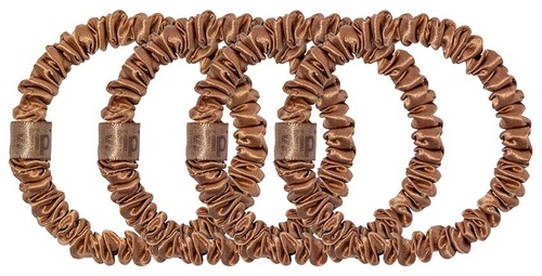 Slip Pure Silk Skinny Scrunchies copper