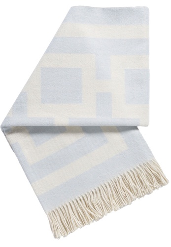 Jonathan Adler NIXON BABY ALPACA THROW light blue
