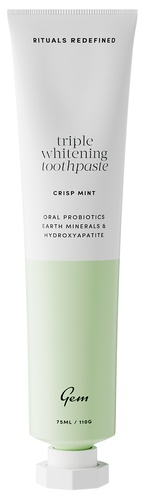 Gem Triple Whitening Toothpaste Crisp Mint