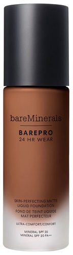 bareMinerals BAREPRO® 24HR Wear Skin-Perfecting Matte Liquid Foundation Mineral SPF 20 Deep 56 Cool