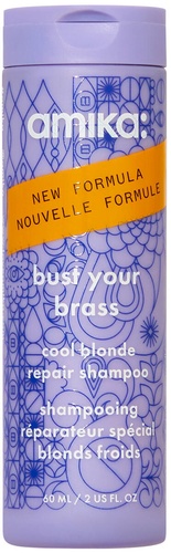 amika bust your brass cool blonde shampoo 60 ml