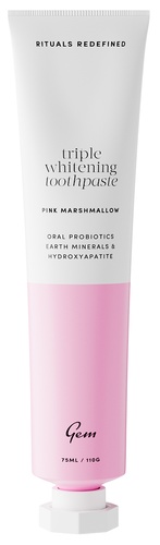 Gem Triple Whitening Toothpaste Pink Marshmallow