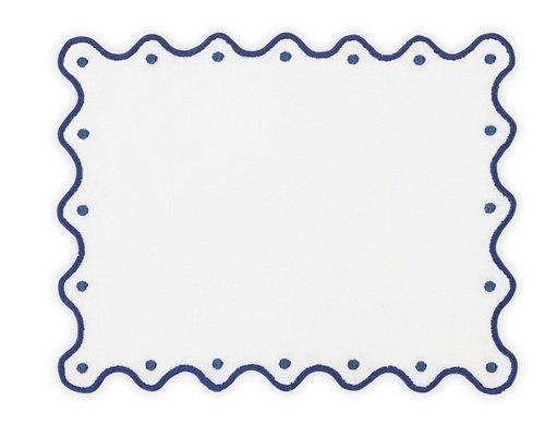 AQUAZURRA JAIPUR COCKTAIL NAPKIN - BLUE AND WHITE