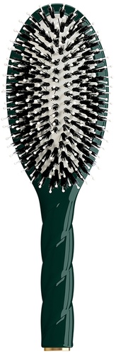 La Bonne Brosse Brush Emerald Green 03 Essential Boar and Soft Nylon Bristles