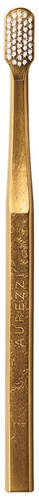 AUREZZI Toothbrush - Soft Gold/White