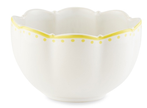 AQUAZZURA CASA TUTTI FRUTTI SOUP BOWL YELLOW AND WHITE