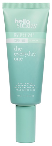 Hello Sunday the everyday one - mineral face moisturiser SPF 50 with centella asiatica