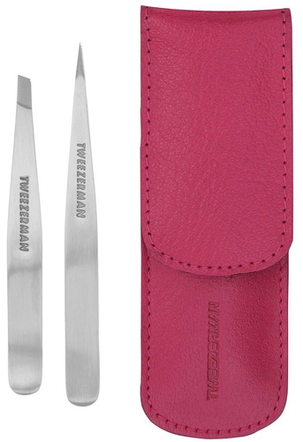 Tweezerman Petite Tweeze Set with Case - Pink