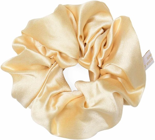 Holistic Silk Pure Silk Scrunchie Cream Cream