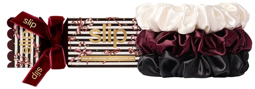 pure silk large scrunchie cracker - sugar plum