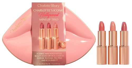 CHARLOTTE TILBURY HOLLYWOOD ICONIC MINI LIP TRIO