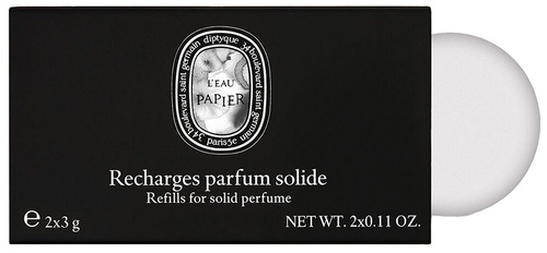 Diptyque Solide Perfume L'Eau Papier Ricarica 2x3g