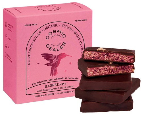 Cosmic Dealer Raspberry & Macadamia nut butter chocolate box